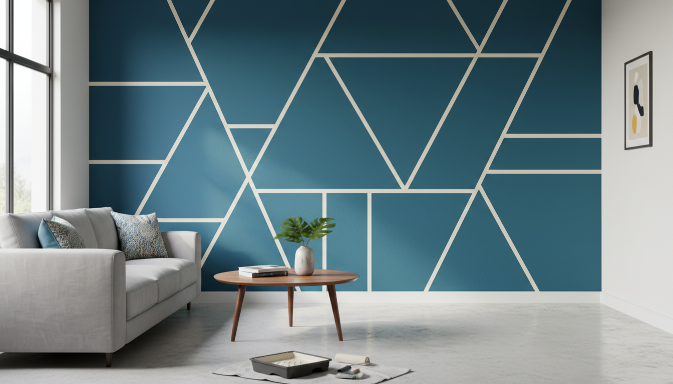 Professional work portfolio photo showcasing completed project or service result, high quality commercial photography, clean composition, demonstrates quality craftsmanship and expertise. Business context: "Wall Painter" - What we do: We provide professional painting services in Pabna, Rajshahi Division, Bangladesh.

Target audience: Homeowners, Small Business Owners, Working Professionals, Families, student

Products/Services: Consultation, Installation, Maintenance, Repair

What makes us unique: Fast Service, Affordable Pricing, Premium Quality

Key benefits: Save Time, Save Money, Peace of Mind

Additional featur. Create a unique image specific to this business.